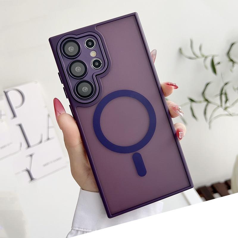 Suitable for Samsung A56 Magnetic Phone Case Galaxy A55 5G Skin Feeling A16 Matte S25 Anti Fall A36 Protective Case