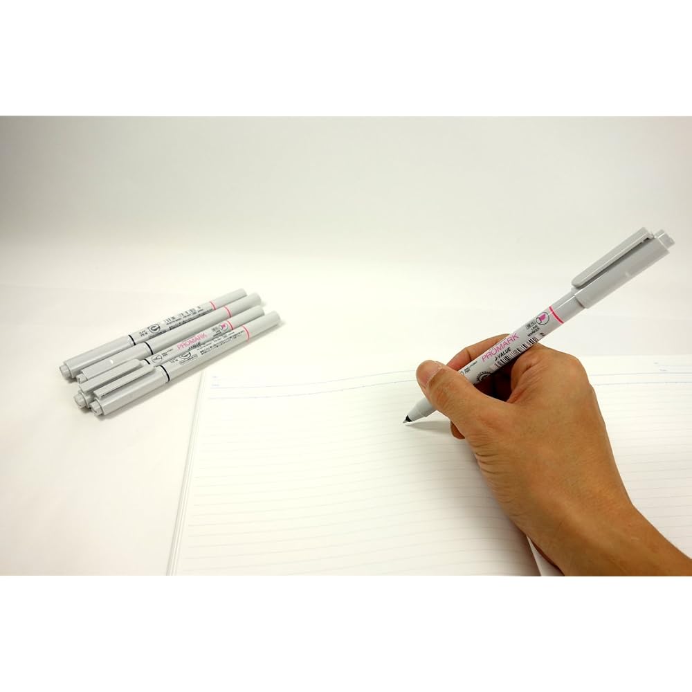 Mitsubishi Pencil Highlighter with Promark Permanent Ballpoint Pen, Yellow, PB105T.2, Pack of 10