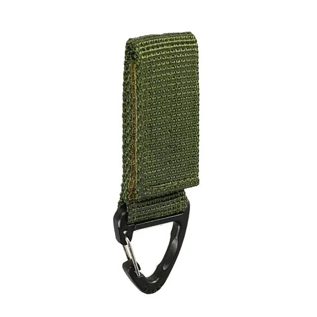 Outdoor Tactical Nylon Webbing Backpack Buckle Single-point Triangle Multifunctional Mountaineering Buckle D-ring Key Chain