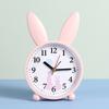 Alarm Clock Cute Bunny Shape Quiet Accurate Timing Clock Ornament for Home Bedroom