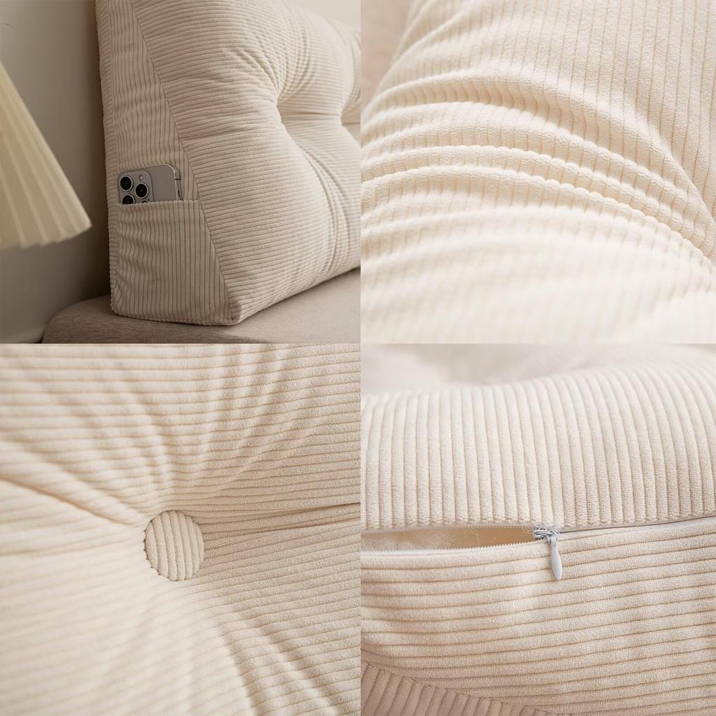 College Dormitory Double Bed Pillow, Wedge Reading Pillow, Headboard, Plush Backrest, Bedside Rest Pillow, Sofa Bed, Bunk Bed, Dormitory Cushions