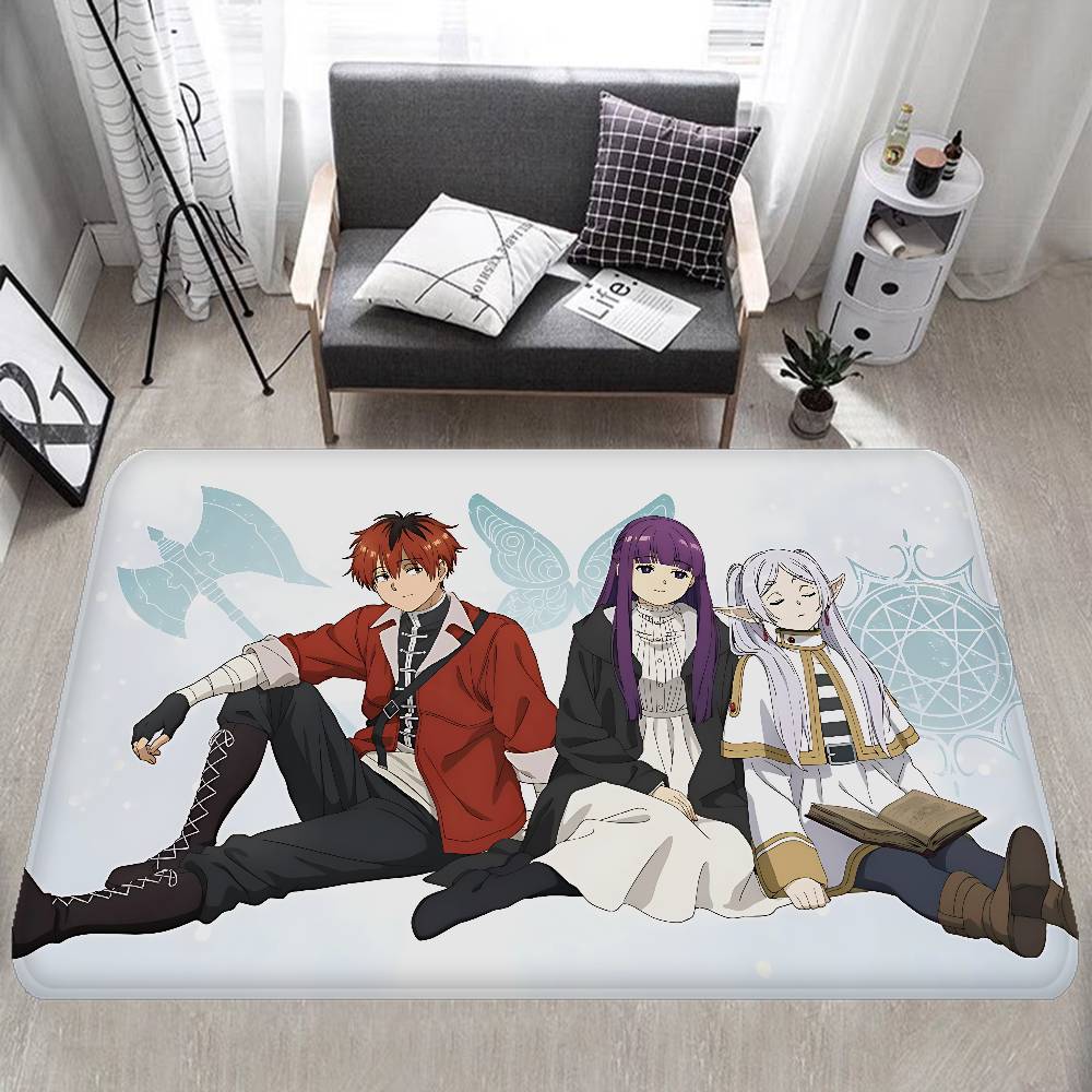 

Hot Japan Anime Frieren Floor Mat Non-Slip Laundry Room Mat Laundry Decor Balcony Child Living Room Bedside Mats 40x60cm
