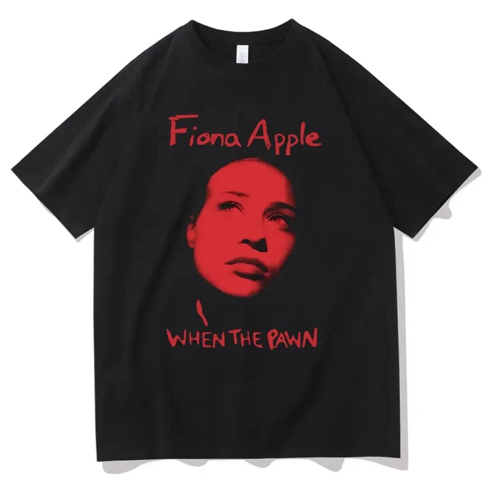 Rock Singer Fiona Apple Print T-shirt Men Women Fashion Rock Short Sleeve Tshirt Vintage T Shirts Gift for Fans