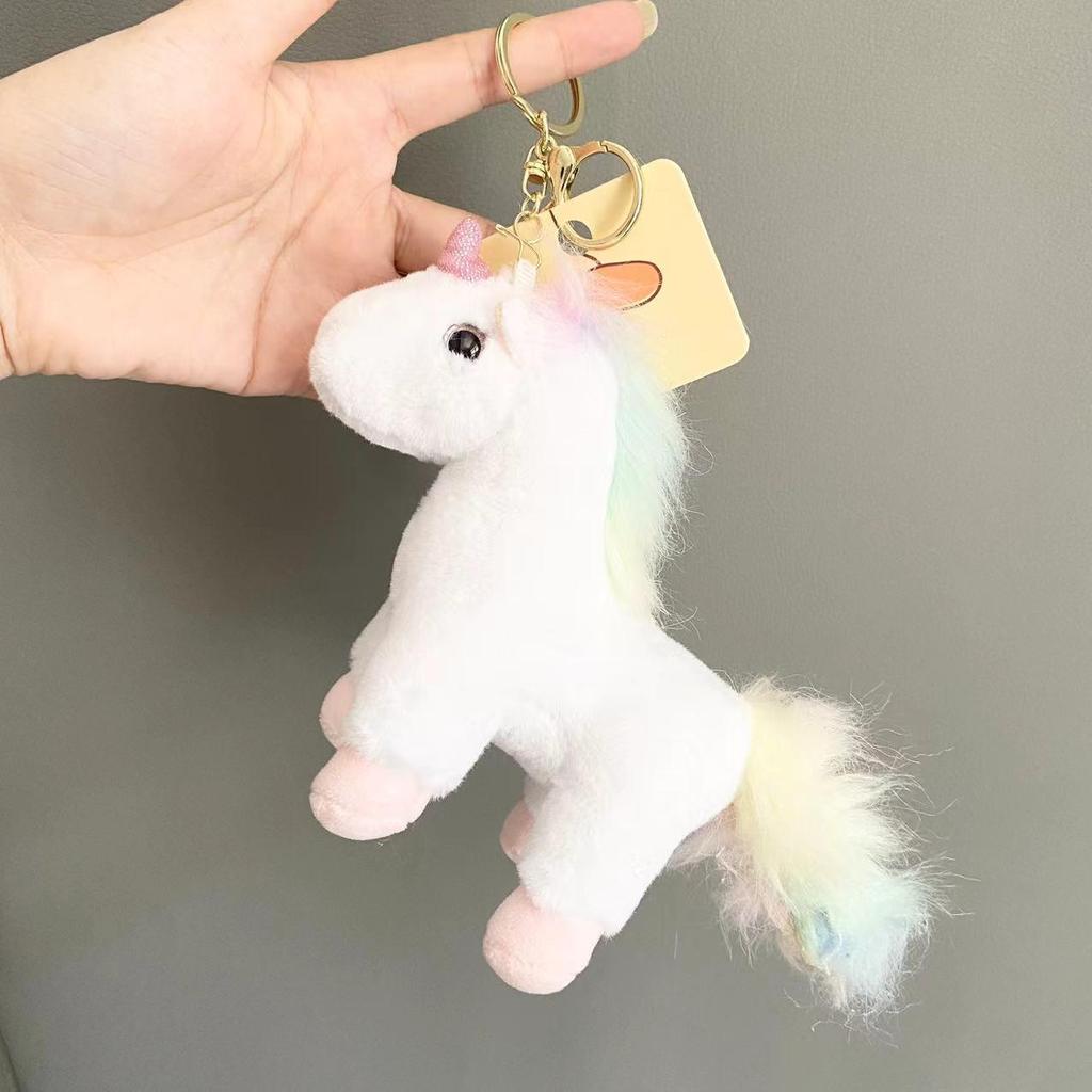 Charming Unicorn Plush Toy Keychain & Bag Charm
