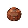 Handmade Genuine Goat Leather Brown Gym Overnight Weekend Duffle Shoulder Bag