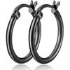 PAVOI 14K Gold Plated Chunky Huggies Earrings for Women - 925 Sterling Silver Posts Small Gold Huggie Hoop Earrings - Ultra Thick Hoops Trendy