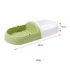 Plastic combined capsule cat bowl, can be used alone, easy to clean pet bowl