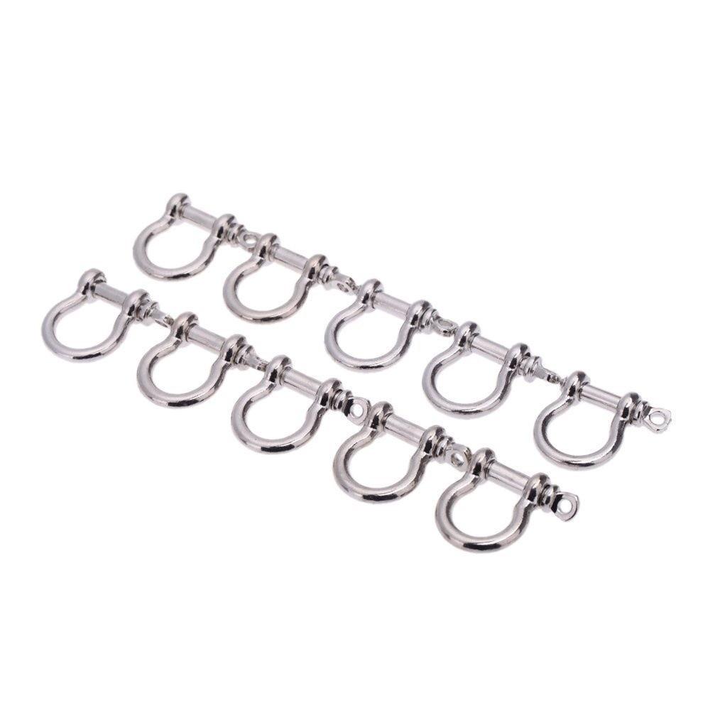 Zinc Alloy Rope Paracord Buckle Survival Bracelets O-Shaped Shackle  Outdoor Accessories