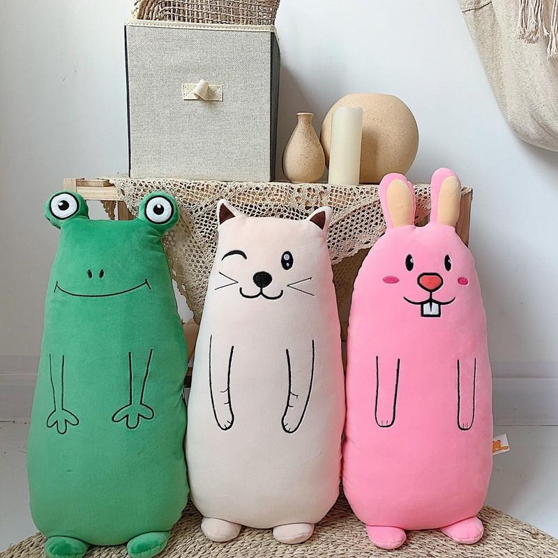 Frog Adorable Cartoon Rabbit Pig Plush Toy Nap Time Companions Birthday Gift