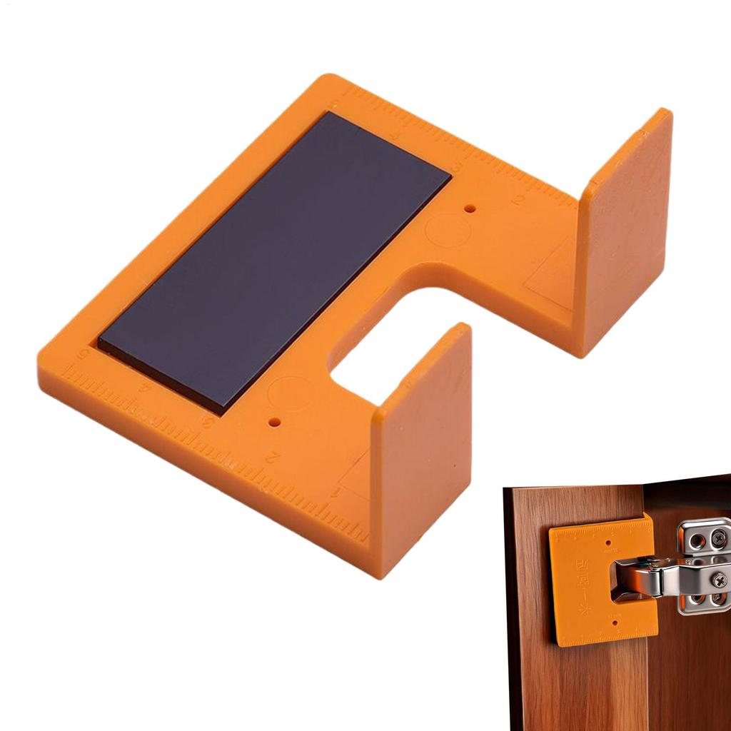 Door Hinge Tool Magnetic Precise Home Hardware Door Lock Installation Tool for Home Garage Panel Pocket Drawer Deck Installation