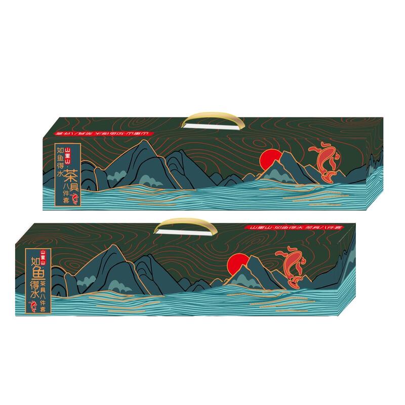 Patterned Glass Kung Fu Tea Set (8-piece)