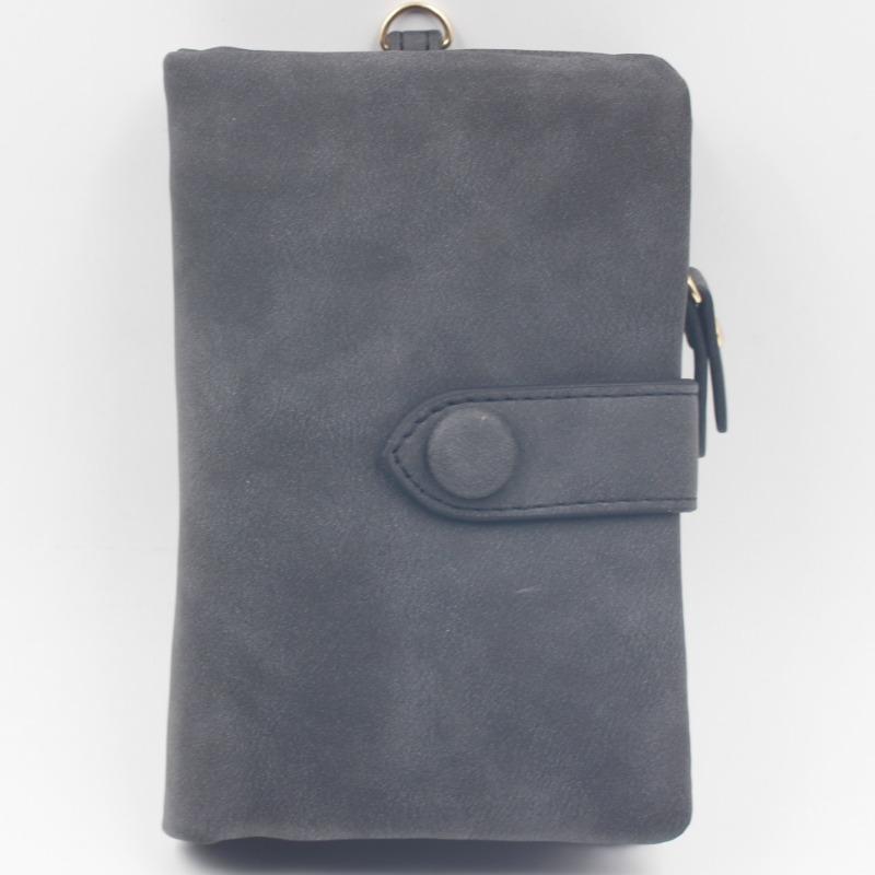 Vintage Zipper Handbag Multi Functional Handheld Leather Wallet