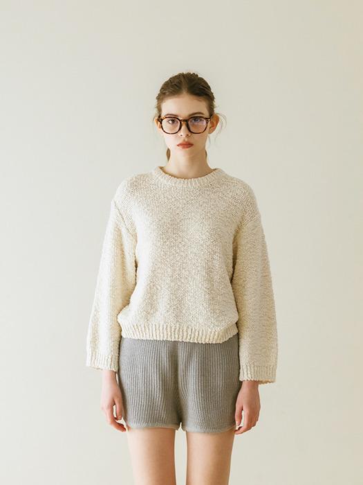 TINKNIT Knit Shorts_Ivory