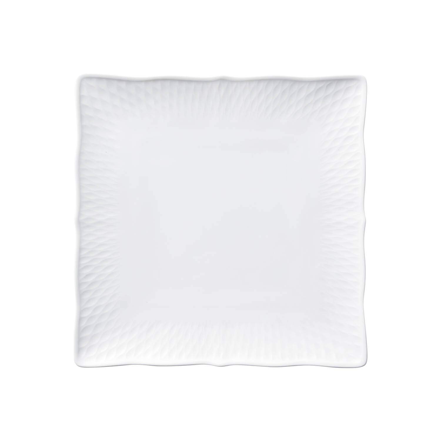 

Noritake Square Plate, 23cm, Cher Blanc, Microwave and Dishwasher Safe, Fine Porcelain (Premium White), T94837/1655