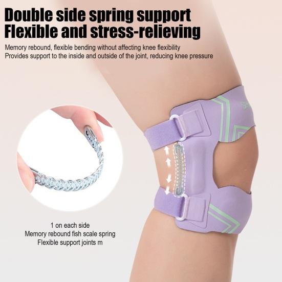 Patellar Tendon Support And Patella Silicone Strap with Side Stabilizers Pads Dual Patella Bands