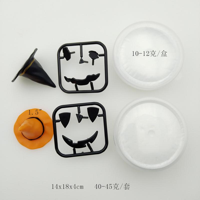 Pumpkin Ghost Clay Kit, Halloween Decoration Mini Creative Figurine, Kids Craft Toy Gift