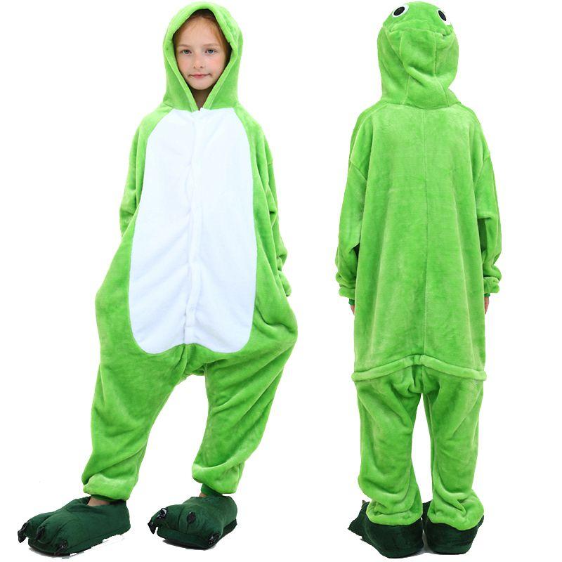 Adorable Animal Pajamas Kigurumi Kids Cosplay Onesie With Soft Flannel Material