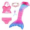 Swimming Mermaid Tail Cosplay Monofin Ariel Mermaid Swimsuit for Swimming Costume Halloween Party Swimsuit