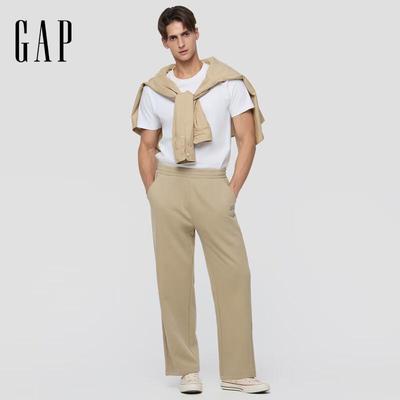 Men's Logo French Terry Loose Straight-Leg Sweatpants