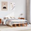VidaXL Bed Frames Cherry Brown 140x190 Cm Solid Pine Wood, Bed, Solid Wood Bed Frame, Bedroom Furniture At 850871