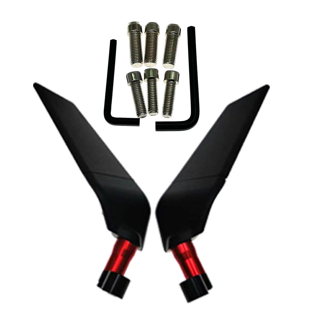 Motorrad Rückspiegel Verstellbare Drehende Seitenspiegel Universelle Passform für Honda CB125R CB150R CB250R CB300R CB250X CB