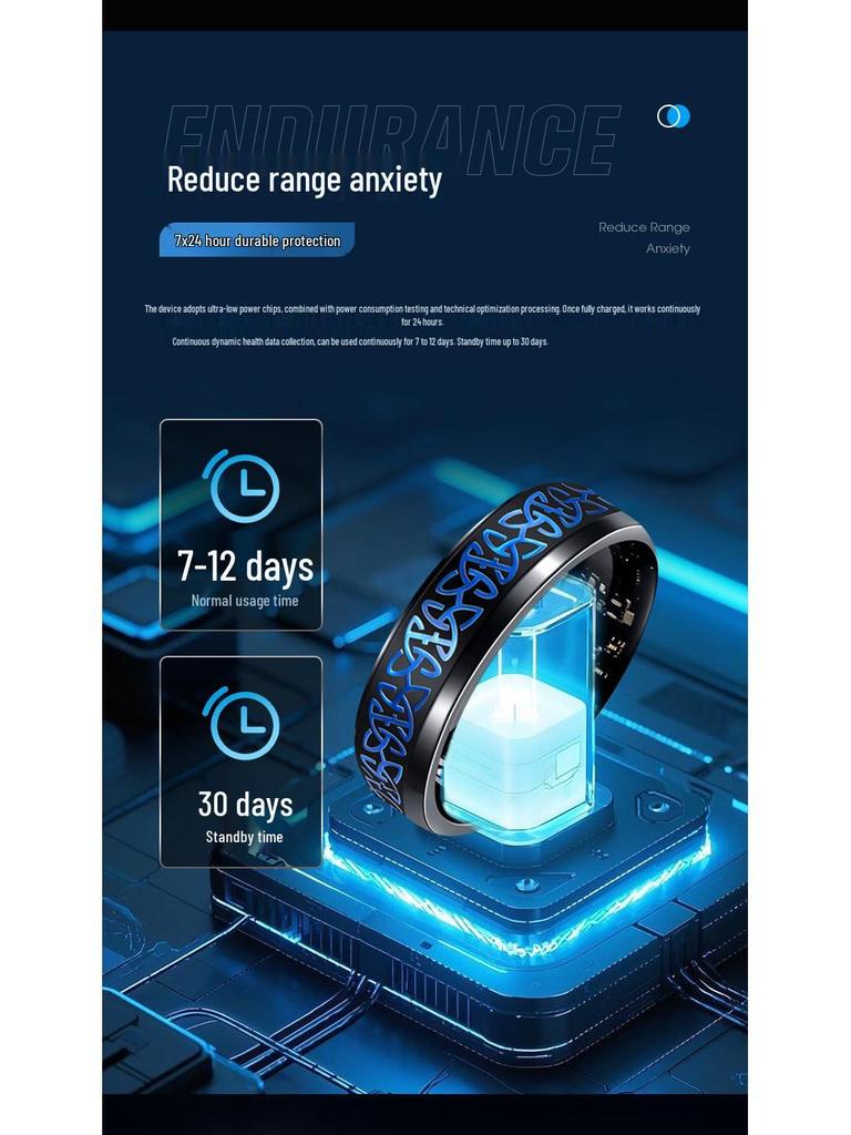 Four-Leaf Clover Smart Ring: Heart Rate, Blood Oxygen, Sleep, and Activity Tracker - Matching Set for Couples.