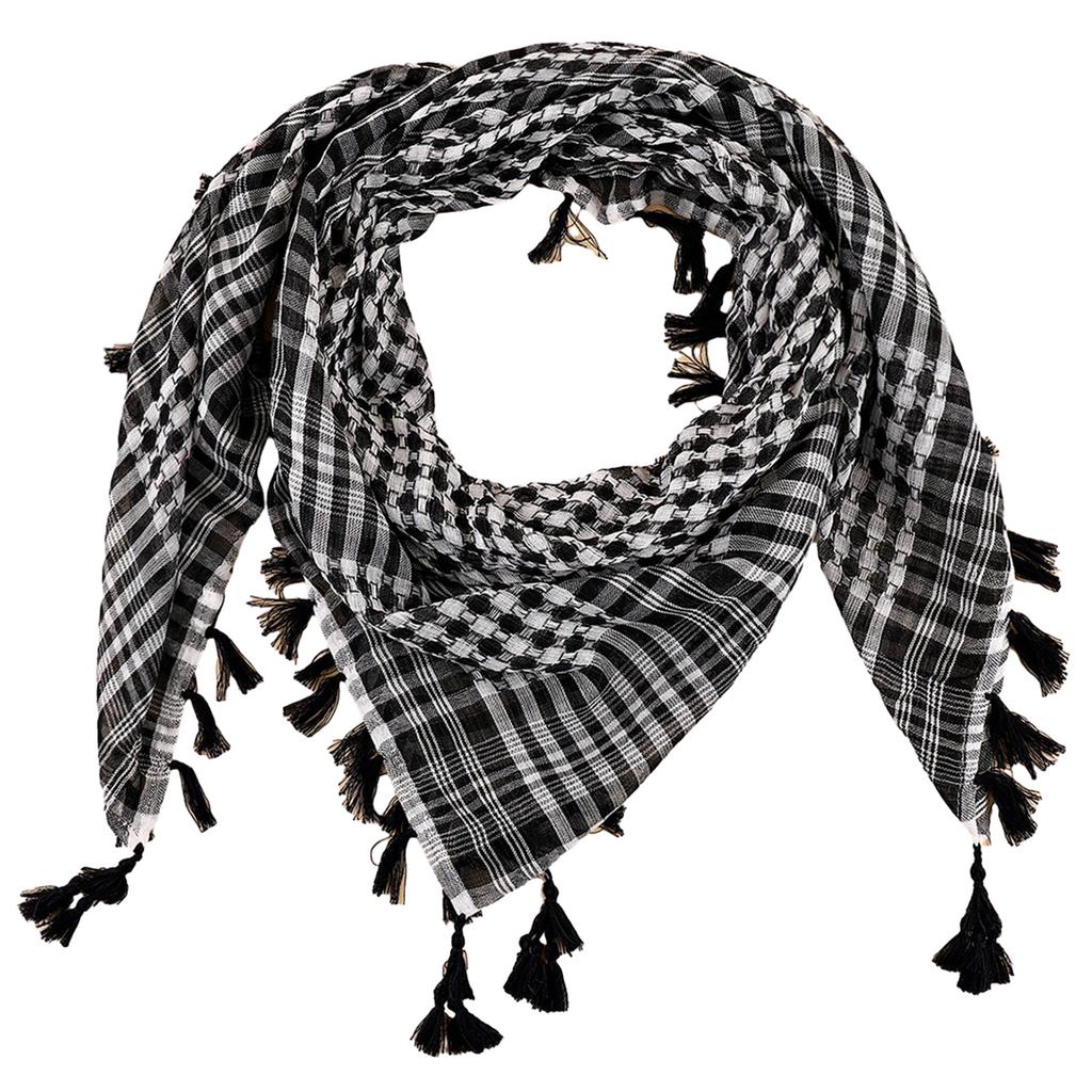 Multiuse Arafat Hijab Scarf Jacquard Shawl Scarf Adult Desert Arab Shemagh Headscarf Arabian Dubai Saudi Head Covering