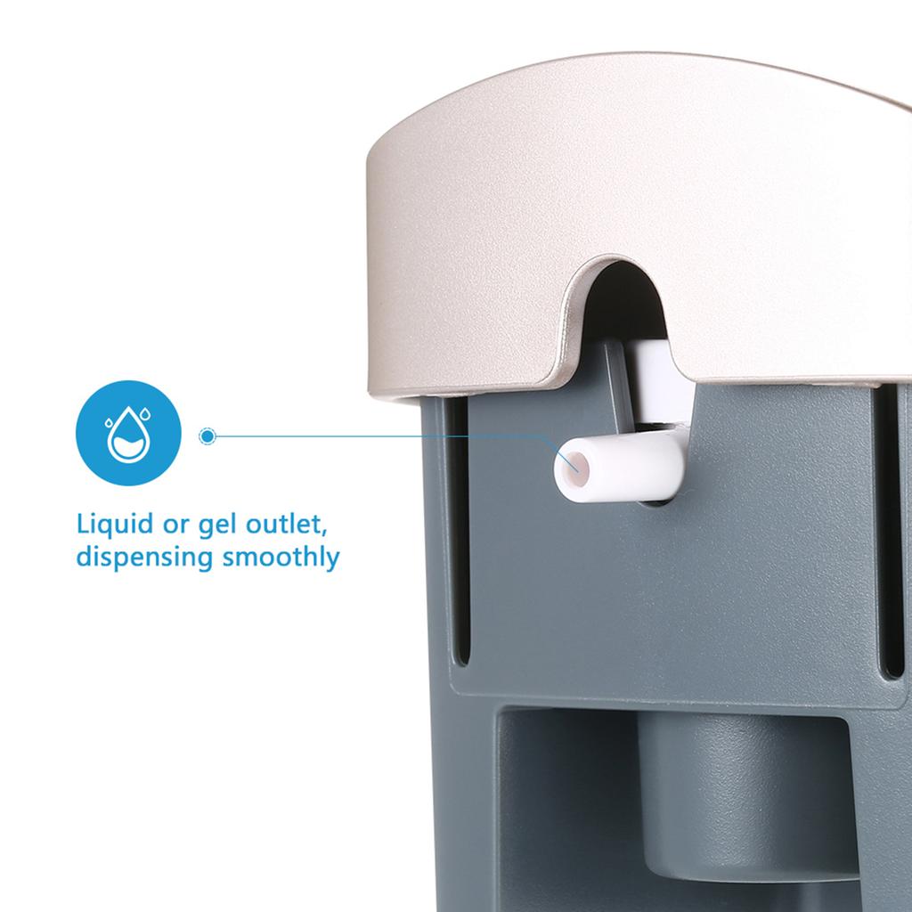 Manual Soap Dispenser 300mlCelsius 10.2oz Wall Mounted Liquid Shampoo Box Shower Gel Hand Soap Dispensers for Kitchen Bathroom Home Hotel (Drilling or