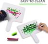 10PCS Answer Board Handheld Student Kids Whiteboards White Double Sided Small Game Props Melamine Reusable Whiteboard Child Kids