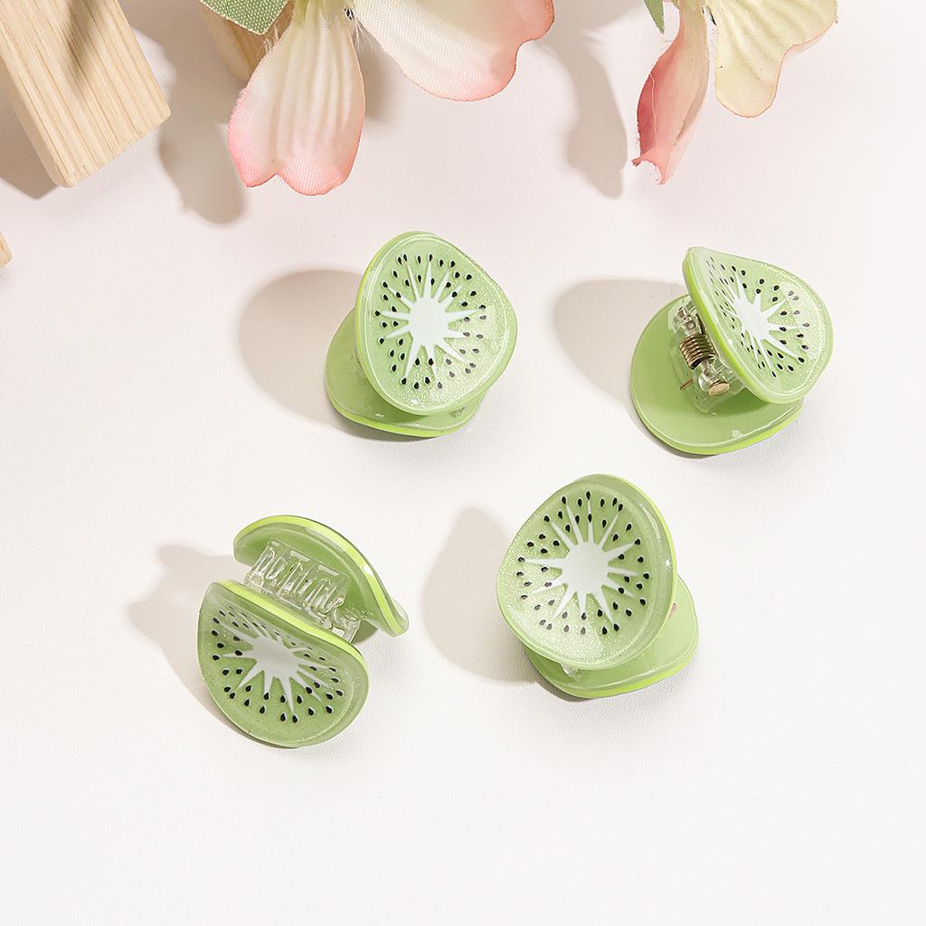 4Pcs Acetate Fruit Hair Claw Clips Cute Mini Sparkling Strawberry Girls Women Side Braid Hairpins Trendy Hair Accessories Gifts