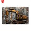 Industrielle Metall-Wandkunst, Rustikale Bagger-Skulptur, 2D Garage-Dekoration Büro-Geschenk für Männer