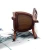 Miniature Dining Chair Model Figurine 1/12 Scale Vintage Styles Dollhouse Furniture for Realistic Scene Decoration
