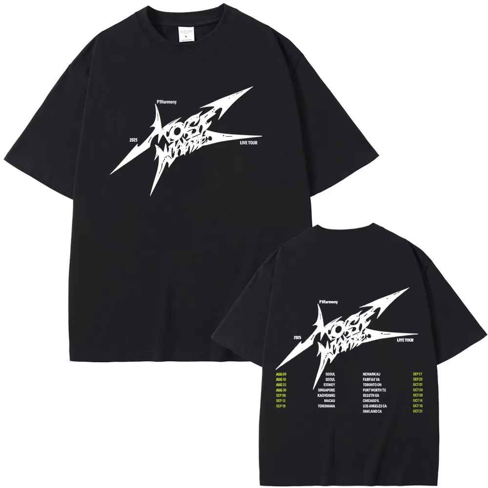 Korean P1Harmony Live Tour 2026 Summer New Hot Selling Mens Womens Kpop Fashion Trend Casual Cotton Tshirt