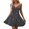 Women's Fashion Casual V Neck Casual Straps Sleeveless Floral Print Dresses