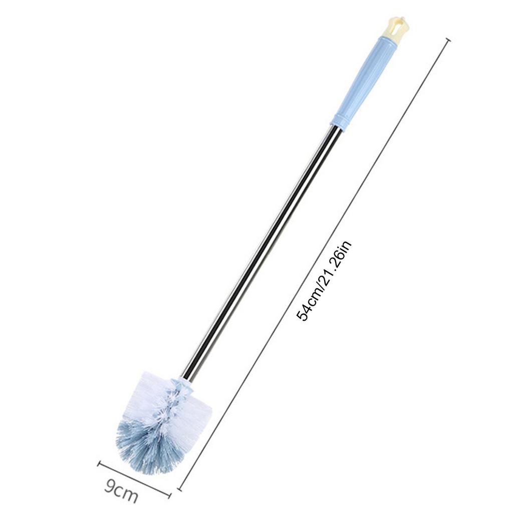 Toilet Cleaning Brush Stainless Steel Long Handle Sanitary Toilet Bowl Brush Bathroom Scrubber for Household