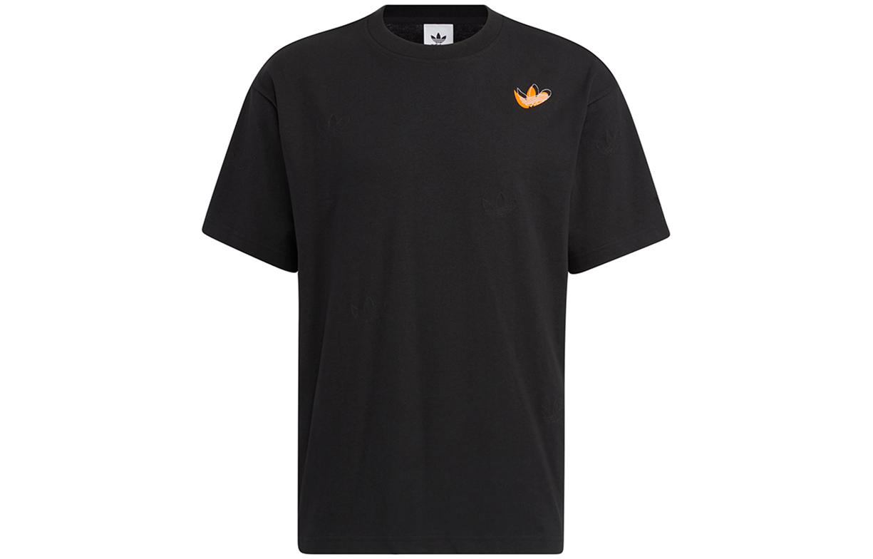 Adidas Originals Drop Shoulder Sleeve T Shirt Unisex Black HS1916 S