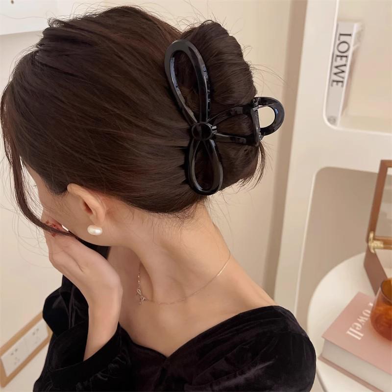 Übergroße Krabben-Haarklammern Clips Damen Mädchen Schleife 13CM Große Spangen Transparenter Kunststoff Zopfhalter Haarnadel Haar Accessoires