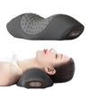 Elektrisk nakkemassasjepute Oppvarming Vibrasjon Nakkemassasjeapparat Rygg Cervical Traction Slapp Sove Memory Foam Ryggstøtte