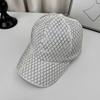 Women'S Hot Stamping Hollow Top Baseball Cap Summer Sun Protection Korean Style Light Luxury Sunshade Hat Versatile