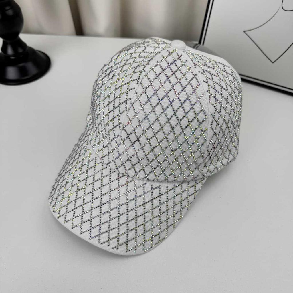 Women'S Hot Stamping Hollow Top Baseball Cap Summer Sun Protection Korean Style Light Luxury Sunshade Hat Versatile