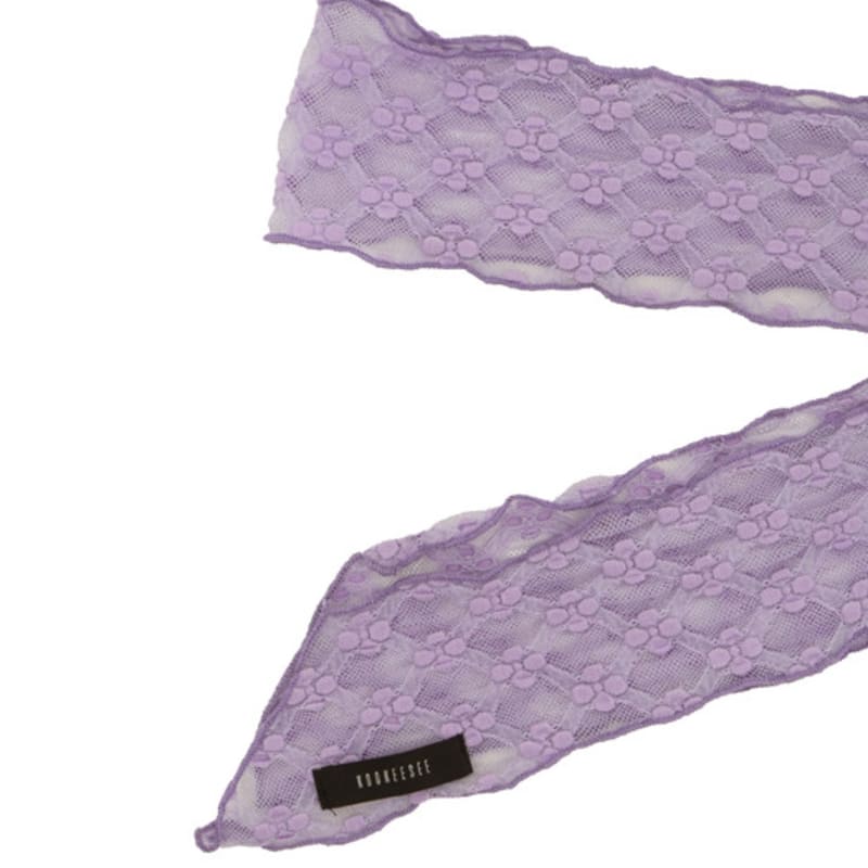 COOKEESEE Net Lace Scarf (Lavender)