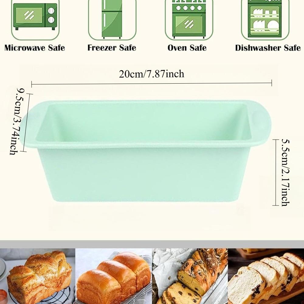 Silicone Bread Pan Nonstick Loaf Pans Flexible Rectangle Baking Molds for Bread Cake Easy Release Pastry Toast Mould Baking Tool