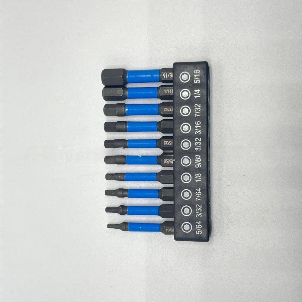 1/4in Hex Shank Allen Wrench Bit Set Precision Impact Driver Bit Set  Electric Drill Use