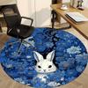 1PC White Bunny Chair Carpet for Office, Indoor Non-Slip Washable  Carpet, Soft Comfortable Mat For Office Room Yy250930189