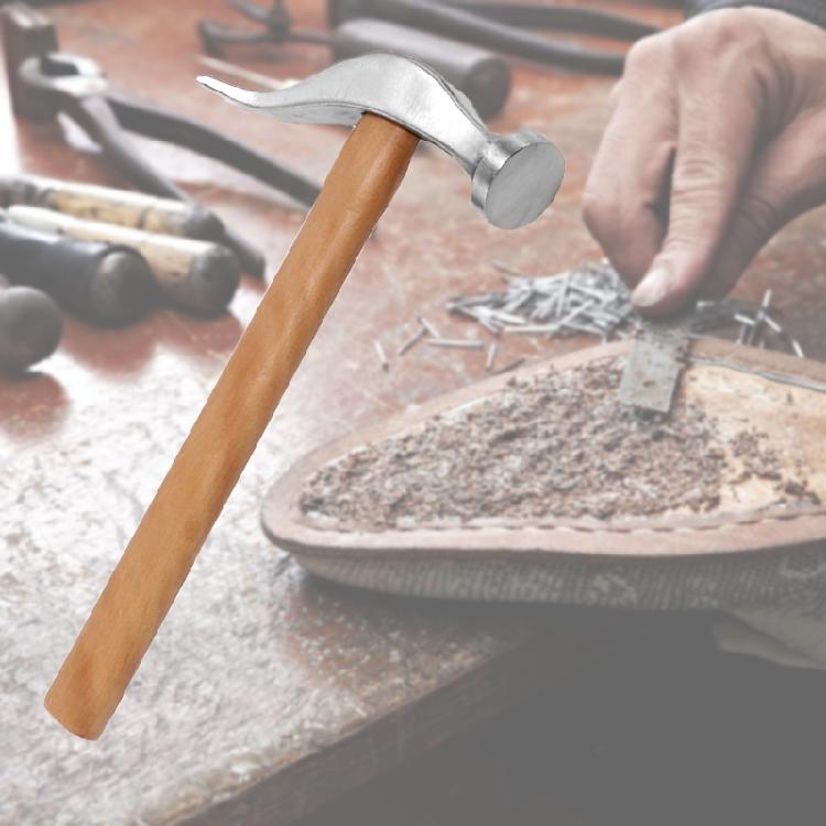 Rutschfester Handgefertigter Schuhoberteilhammer Holzgriff zum Reparieren von Schuhen Rostfrei