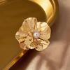 Cross-Border European-American Retro Luxury Floral Petal Ring - Women's Statement Jewelry
