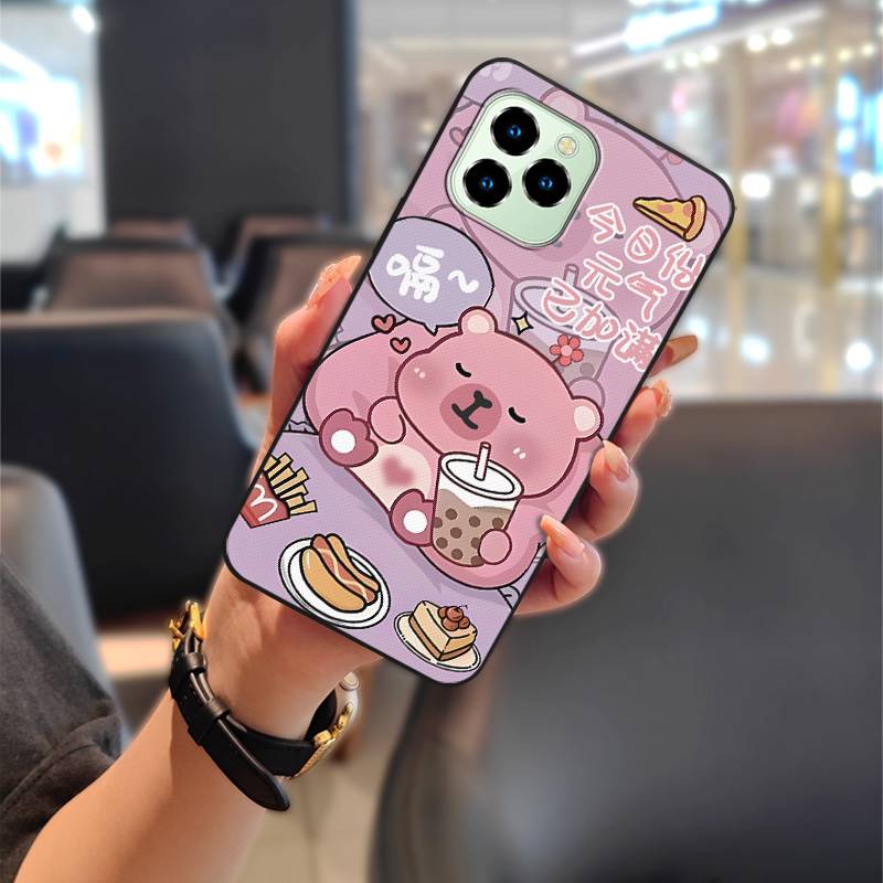 TPU Couple Phone Case For Oukitel C21 Pro Soft case Cartoon Cute Fashion Design Dirt-resistant Protective Anti-dust