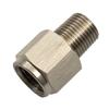 Stainless Steel 1/8" NPT Male To M10*1.0 Female Oil Pressure Gauge Adapter TQNPTSS-1/8-M10x1.0F Oil Pressure Sensor Sendor