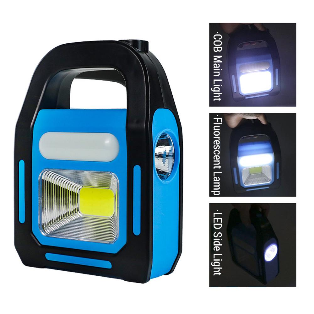 3 In 1 Solar USB Rechargeable Camping Lantern Waterproof Emergency Flashlight