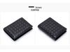 Unisex Woven Lambskin Business Card Holder: Genuine Leather, Large Capacity